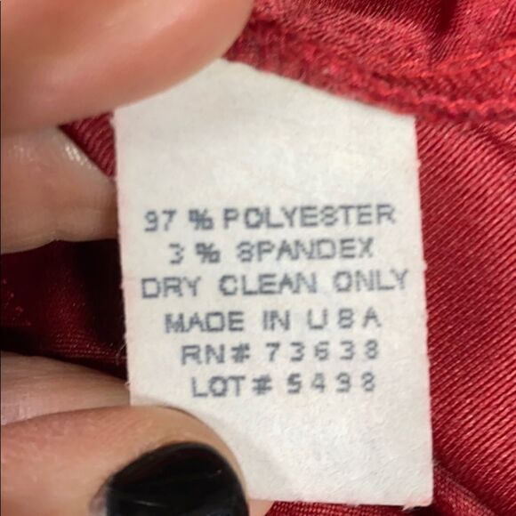 Ellen Fog Red Micro-Fiber Button Front Jacket - Picture 6 of 6